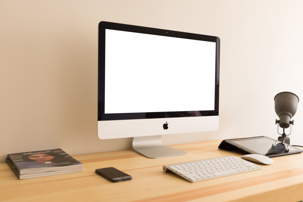 Desktop Mockup: slippery desktop