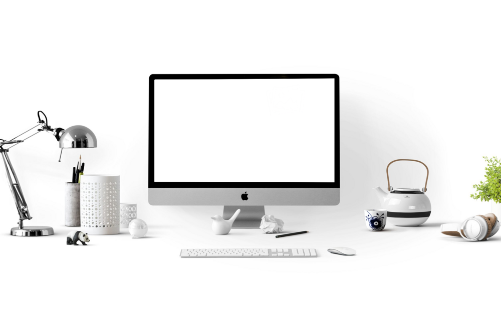 Desktop Mockup: stained desktop