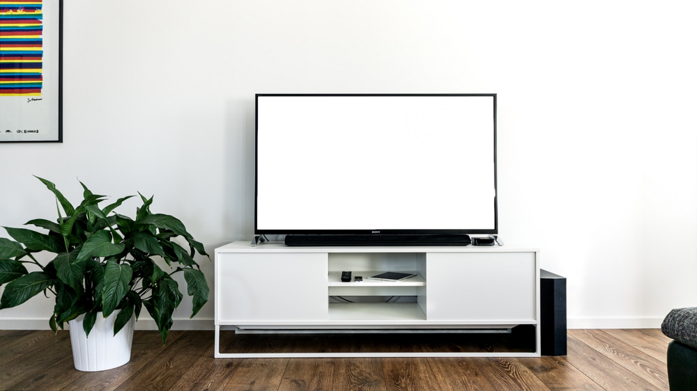 Desktop Mockup: tv in the living room
