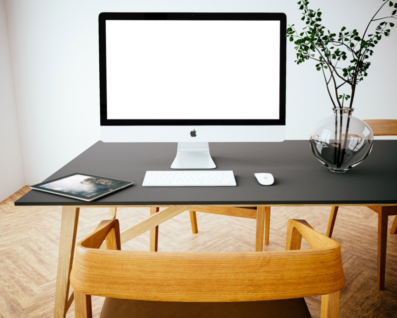 Desktop Mockup: vague desktop