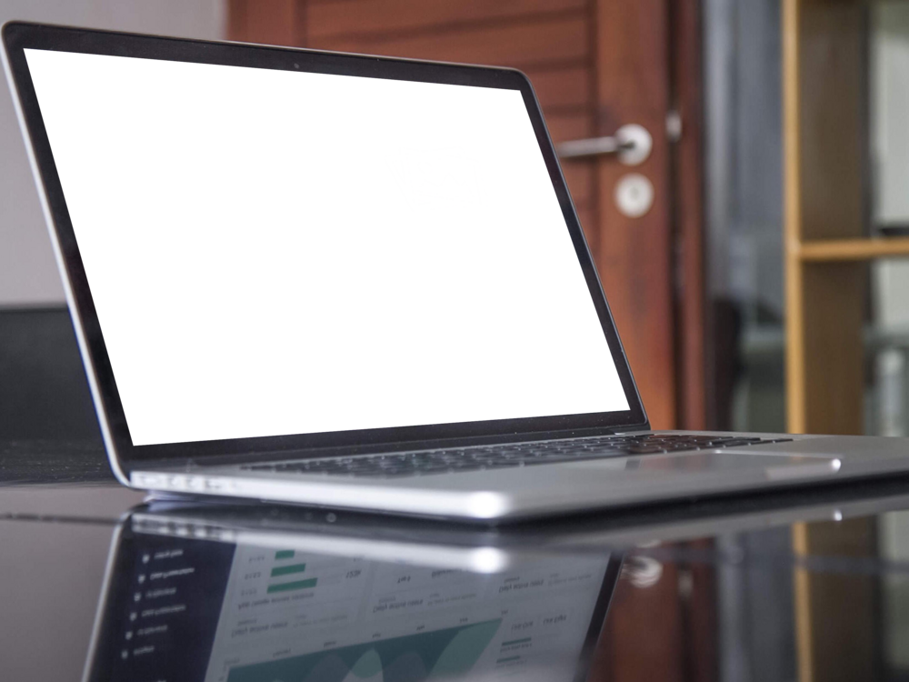 Laptop Mockup: authentic laptop