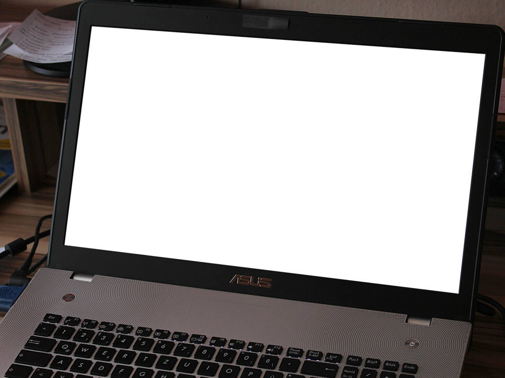 Laptop Mockup: idle laptop