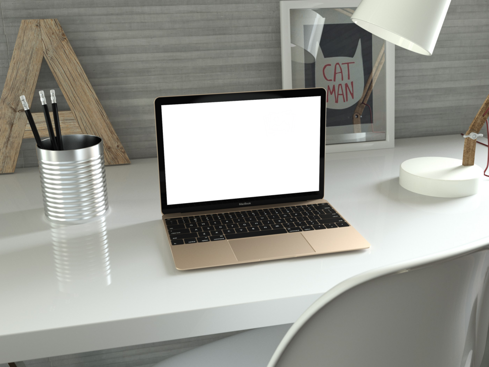 Laptop Mockup: innocent laptop