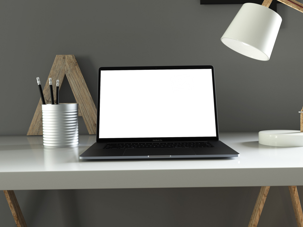 Laptop Mockup: polite laptop