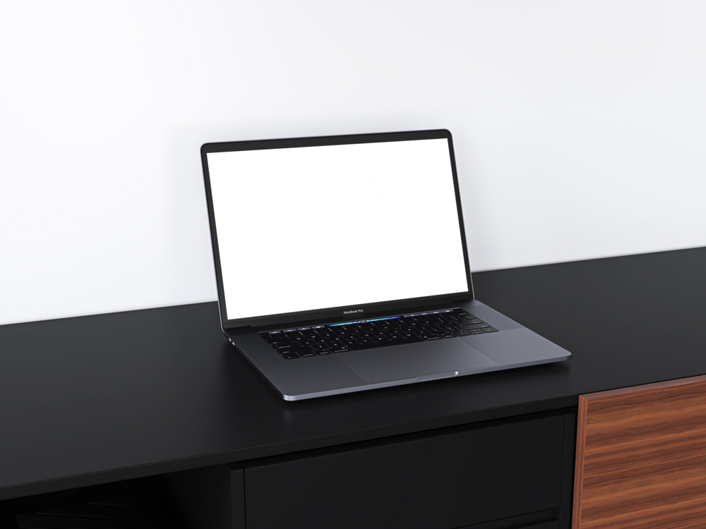 Laptop Mockup: silly laptop