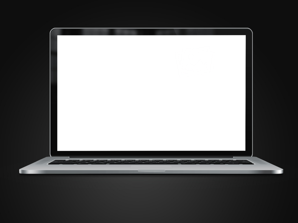 Laptop Mockup: tidy laptop