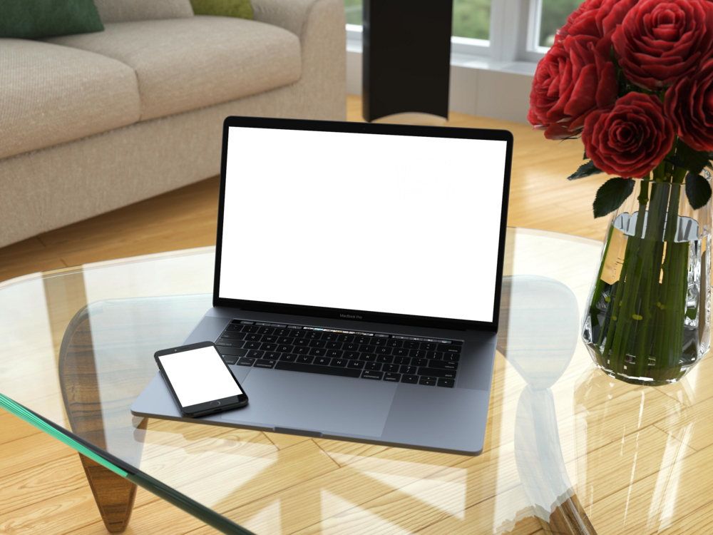 Laptop Mockup: wary laptop