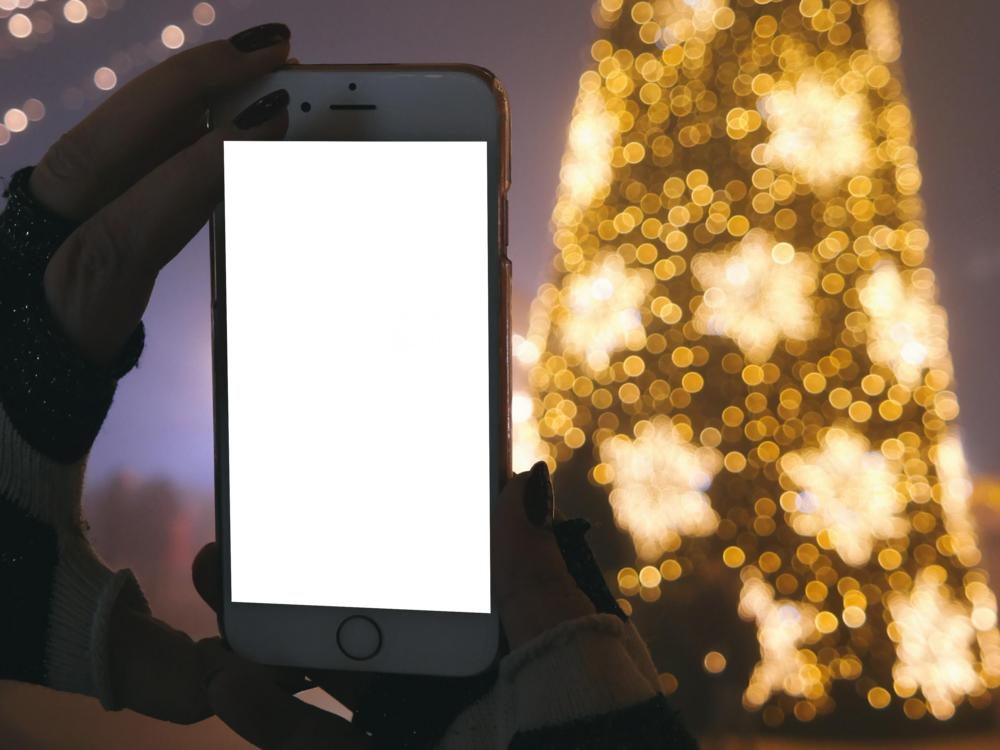 Mobile Mockup: dimpled mobile