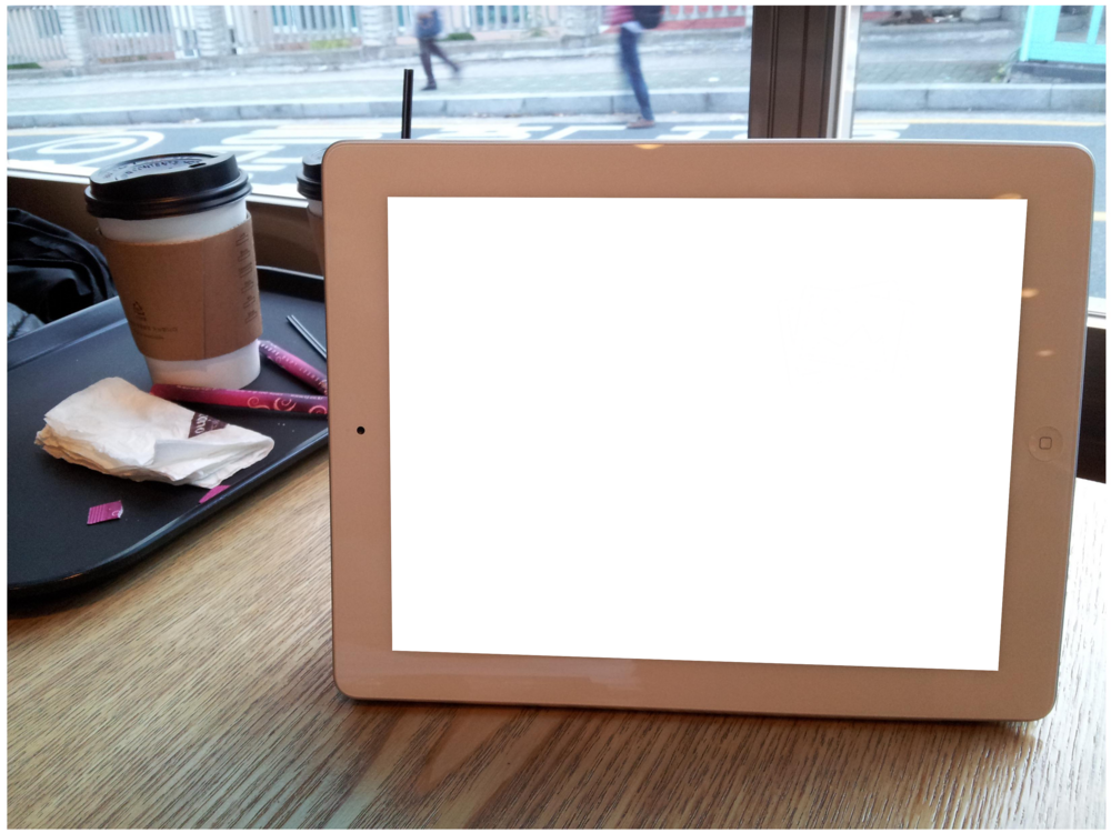 Tablet Mockup: courteous tablet