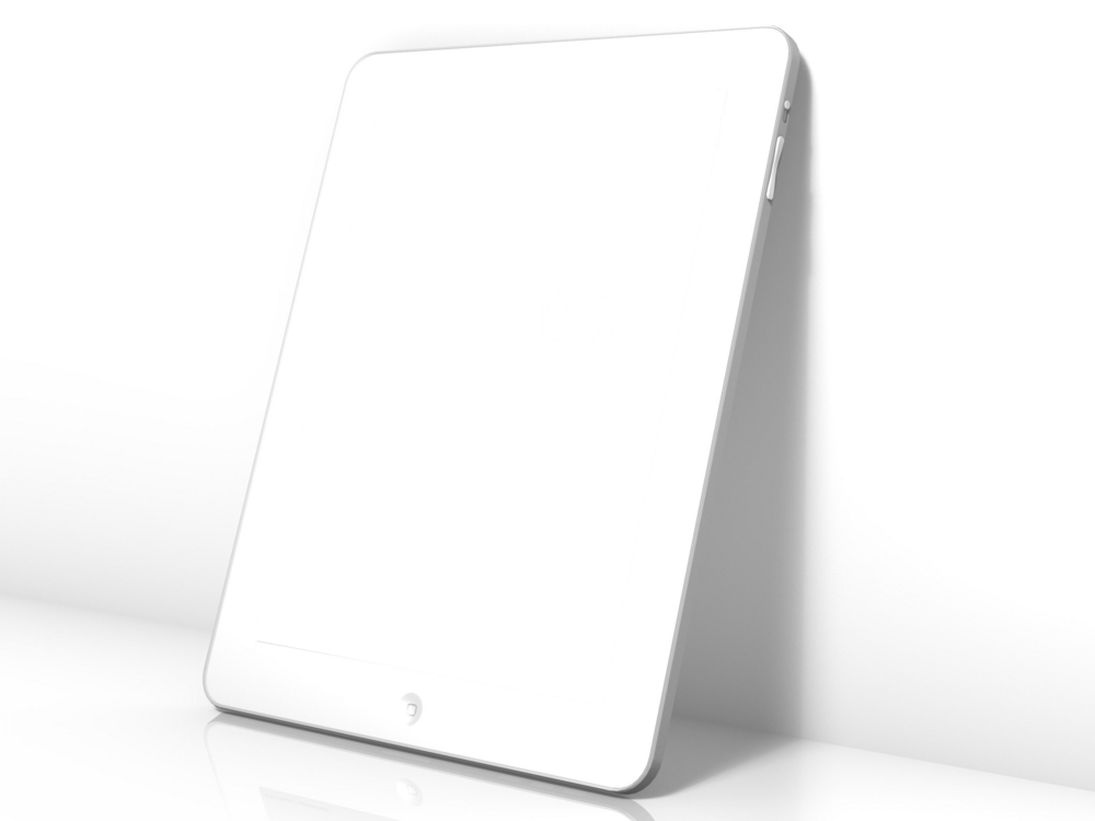 Tablet Mockup: jagged tablet