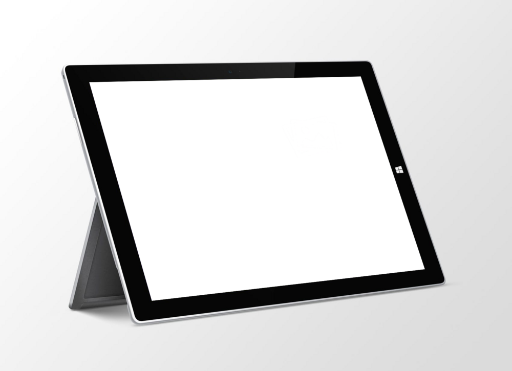 Tablet Mockup: large tablet